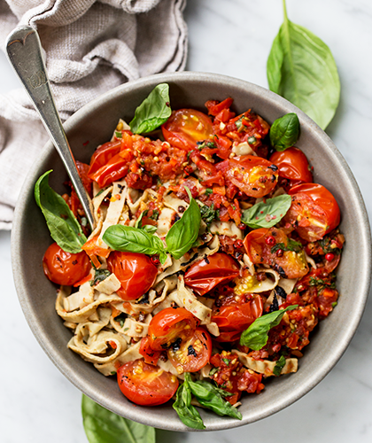 Bean Pasta with Basic Tomato Sauce