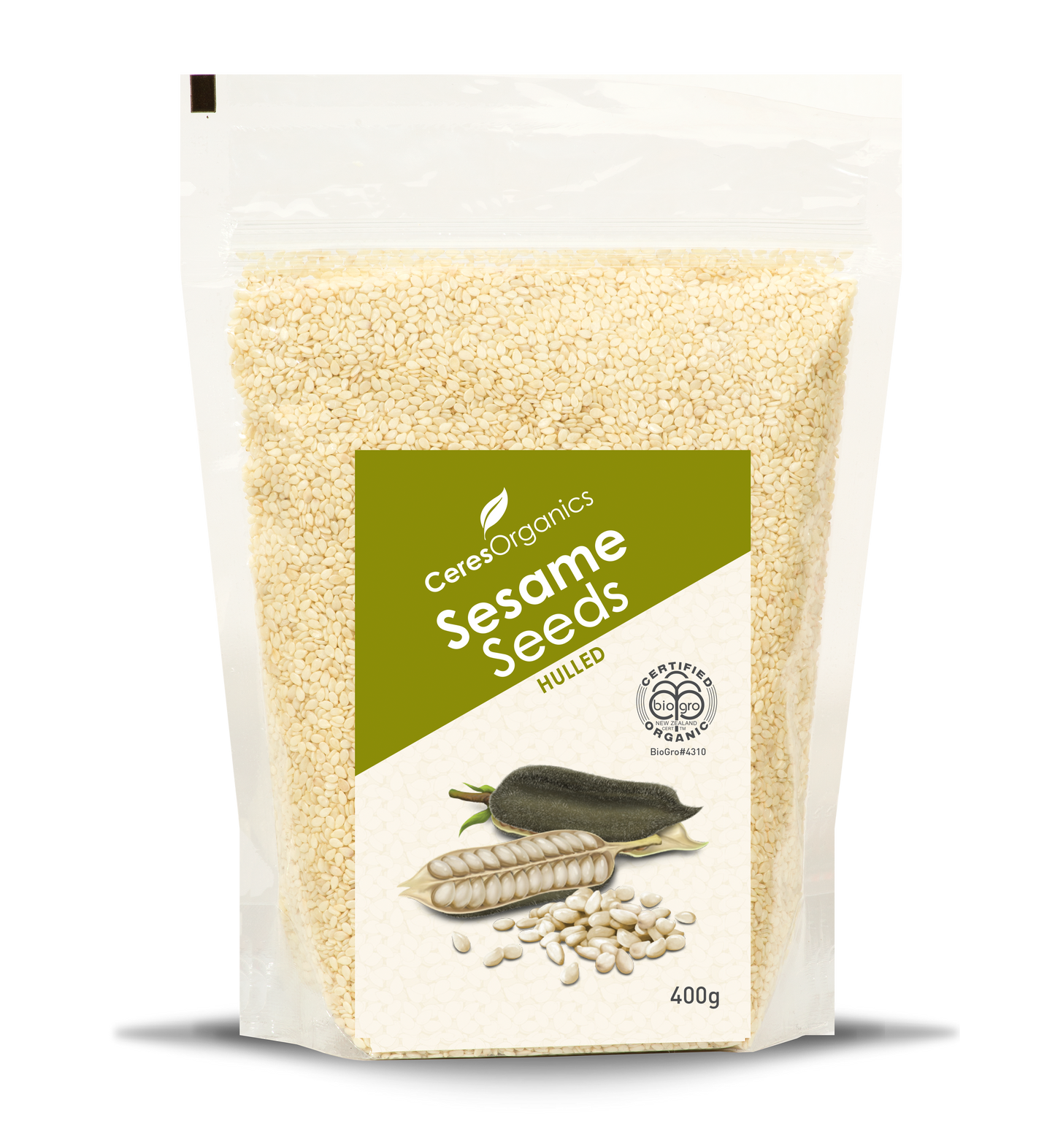 Organic Sesame Seeds, Hulled - 400g