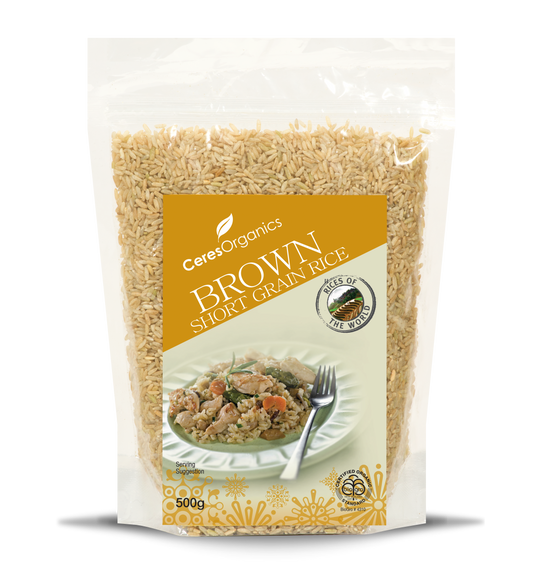 Organic Brown Short Grain Rice - 500g