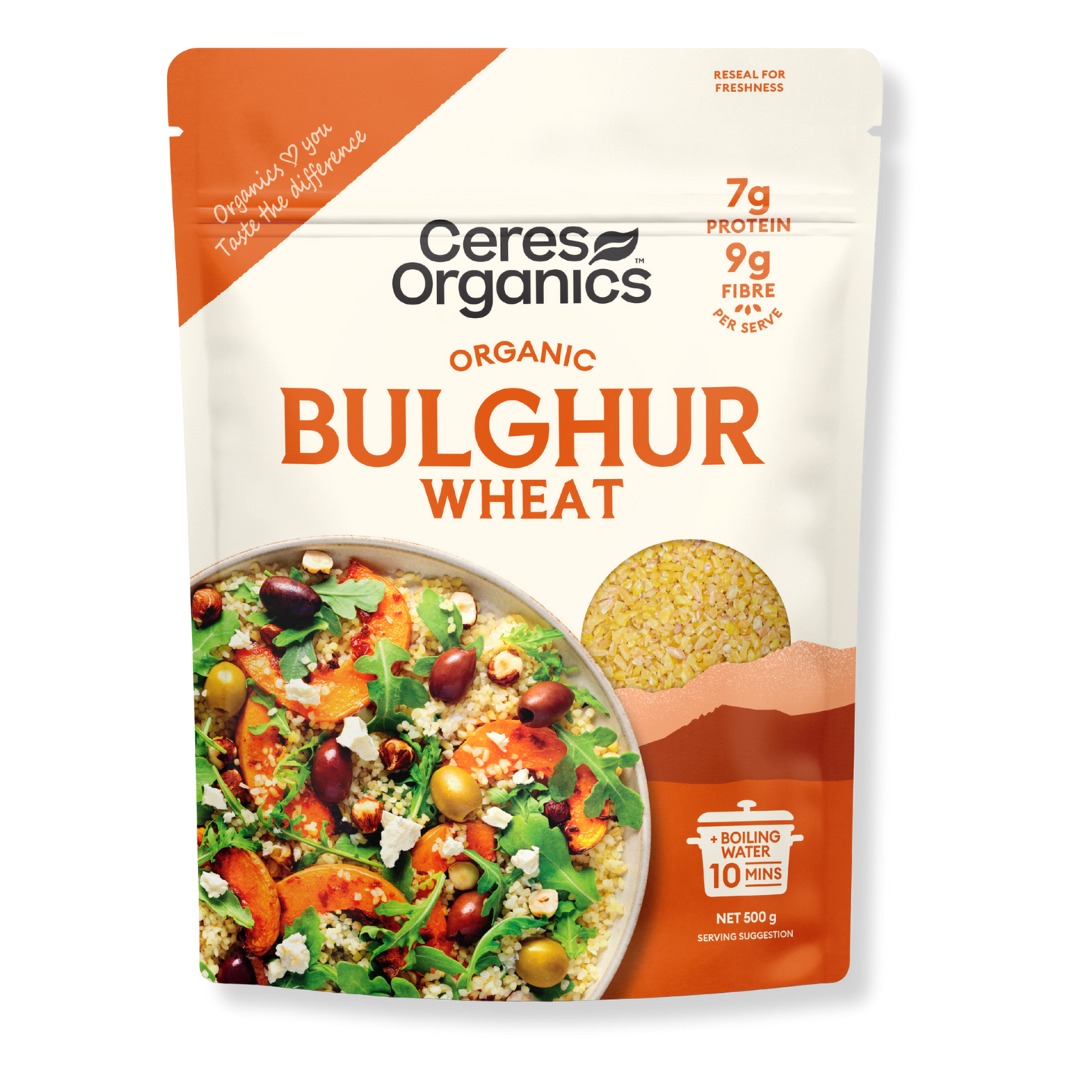 Organic Wheat, Bulghur - 500g