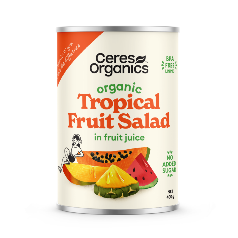 Organic Tropical Fruit Salad in Fruit Juice - 400g