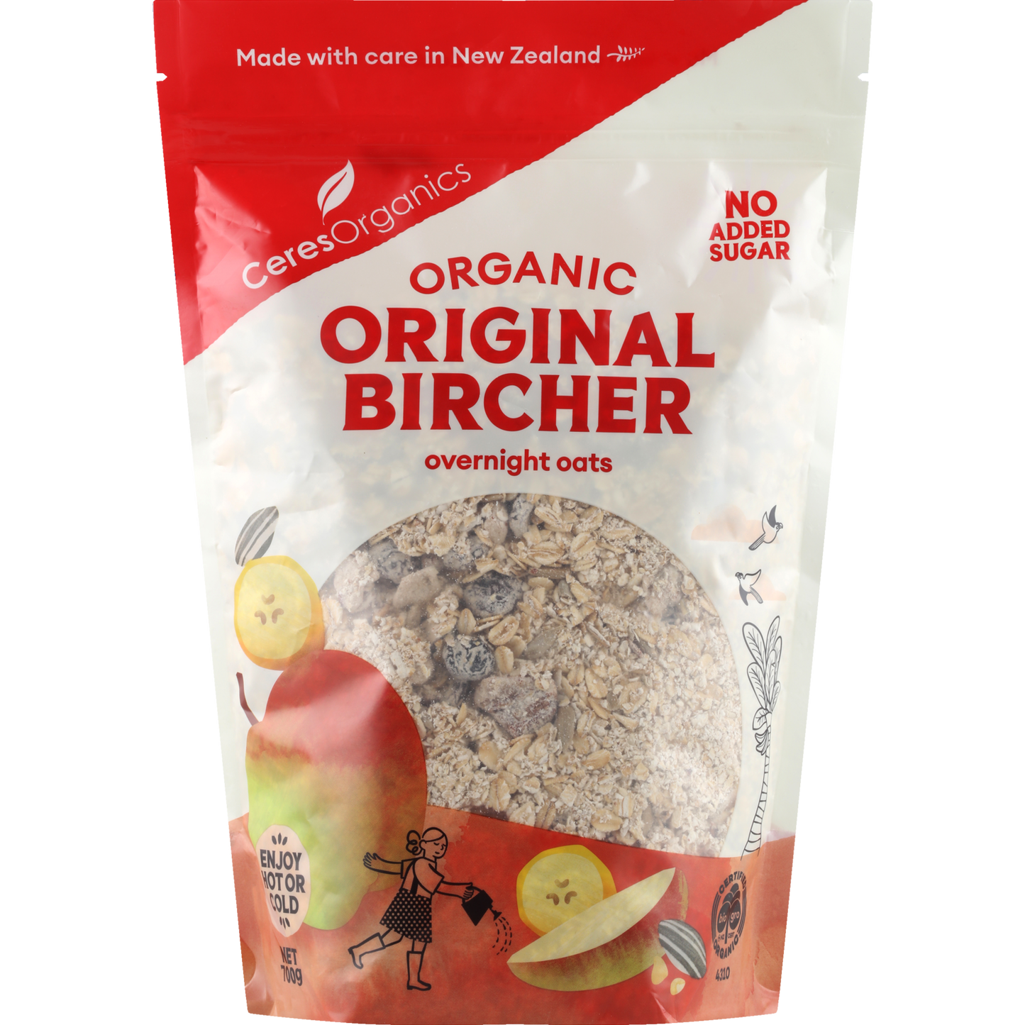 Organic Original Bircher, Overnight Oats - 700g