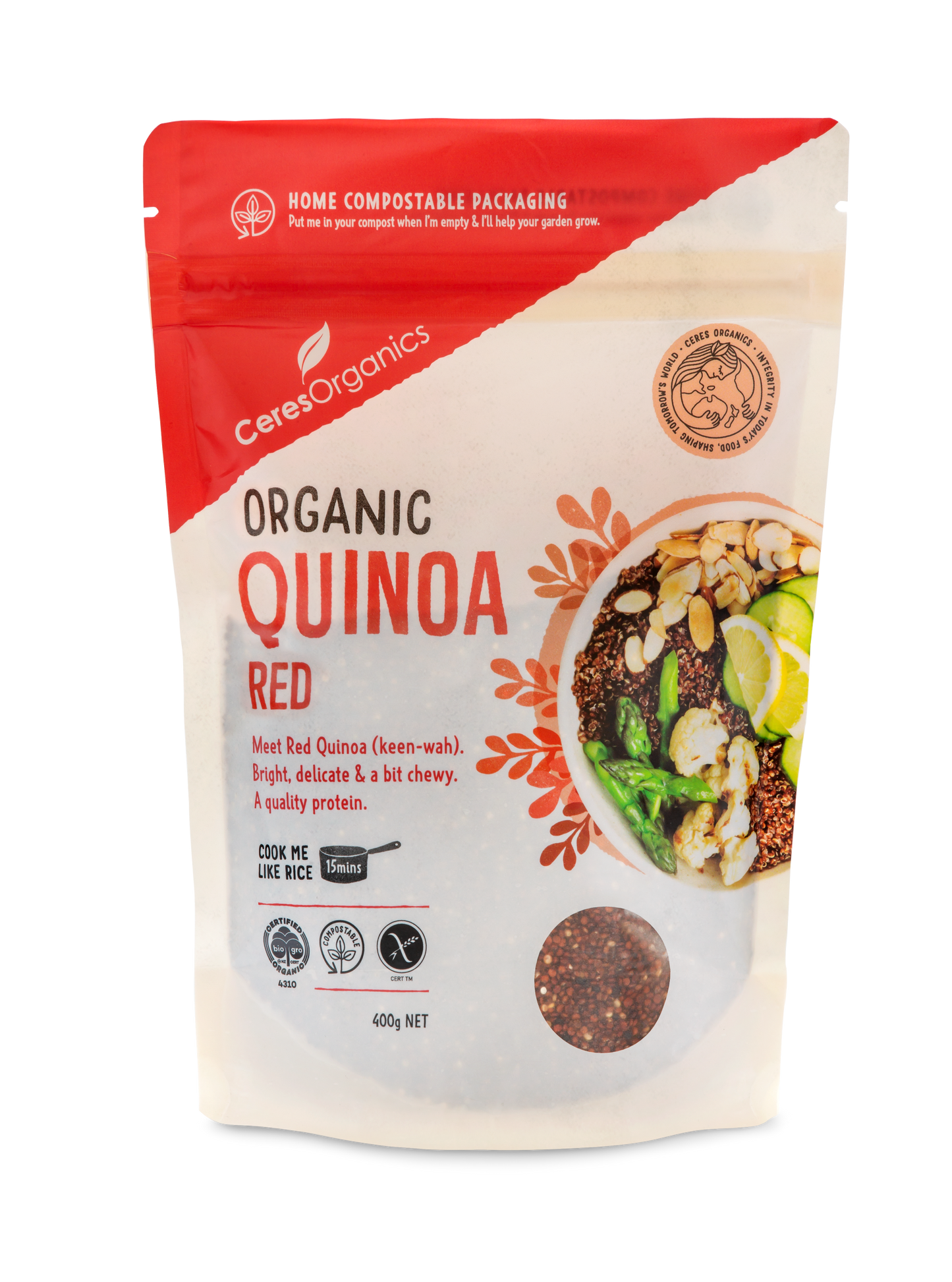 Organic Quinoa, Red - 400g