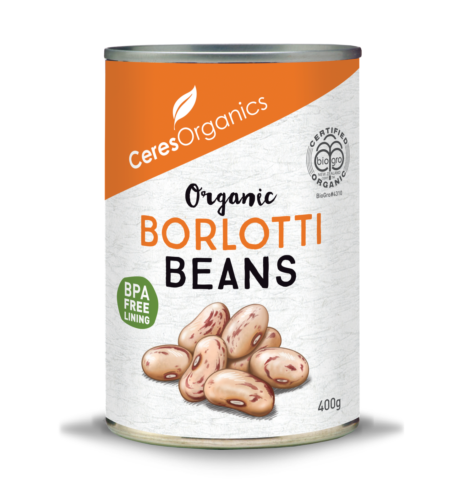 Organic Borlotti Beans - 400g
