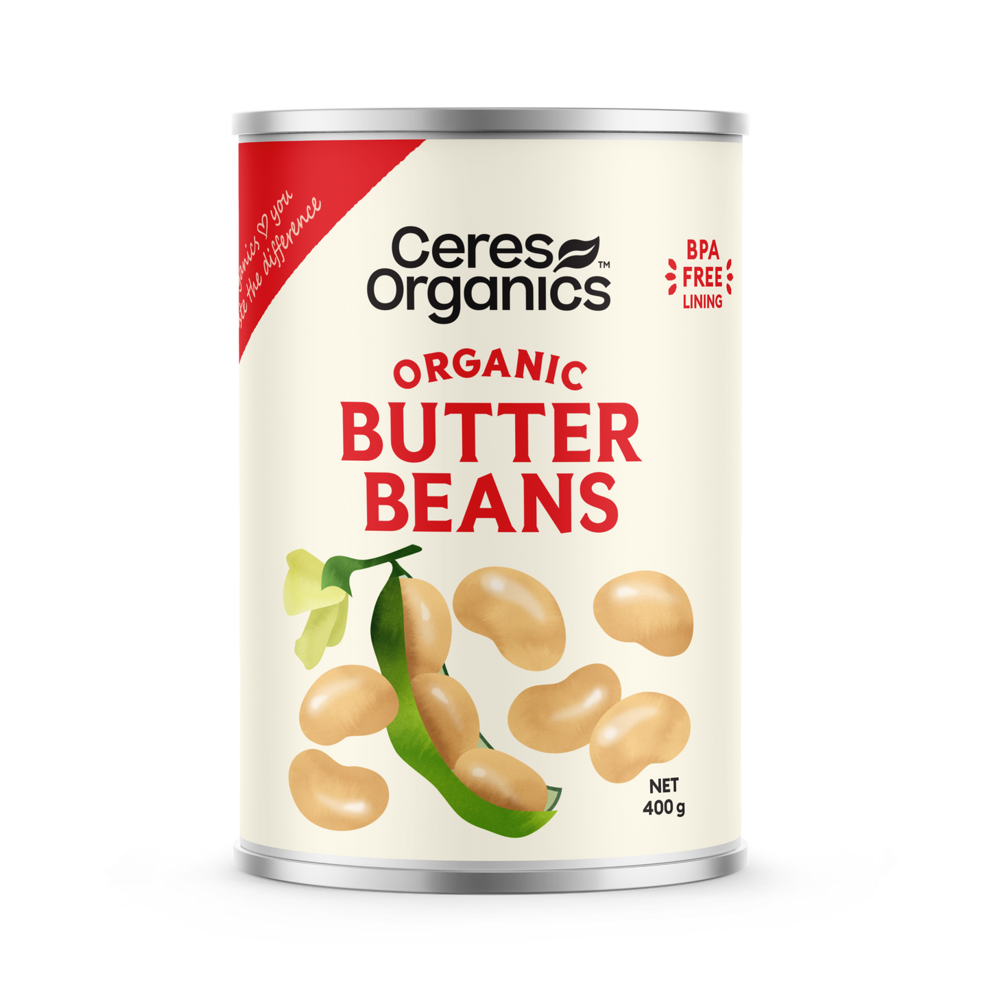 Organic Butter Beans - 400g