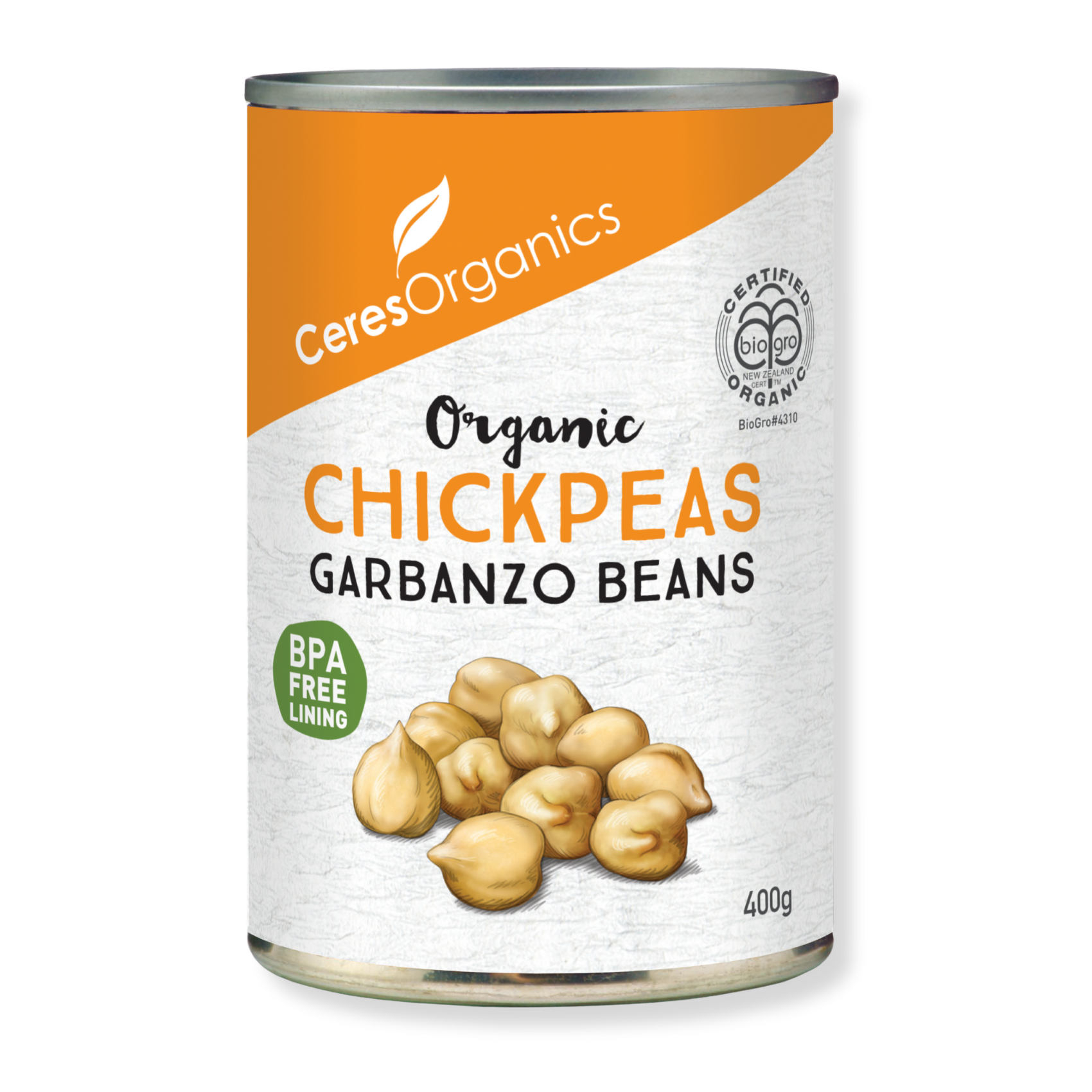 Chantal Organics Organic Chickpeas 400g | Pantry | PAK'nSAVE