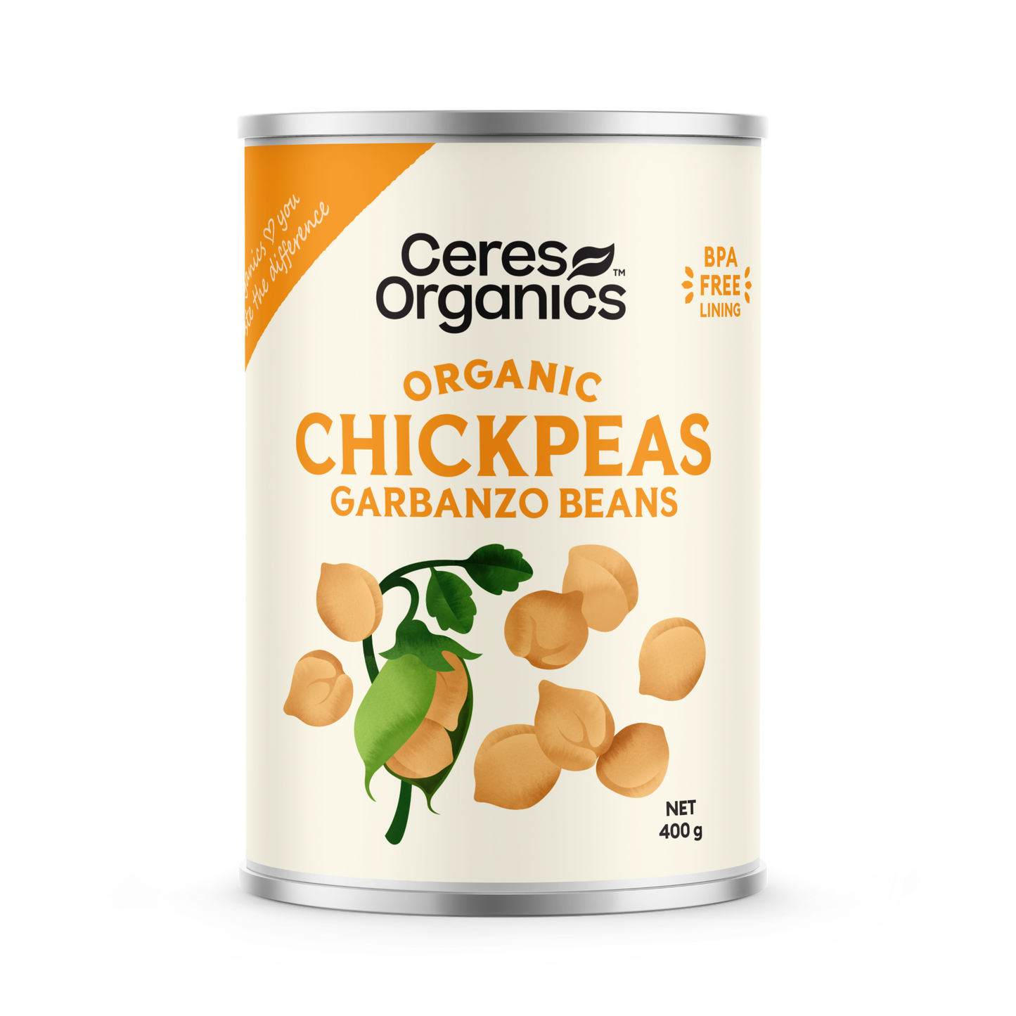 Organic Chickpeas / Garbanzo Beans - 400g