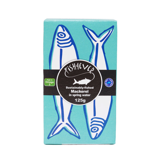 Scottish Mackerel In Spring Water (Sustainably fished) - 125g