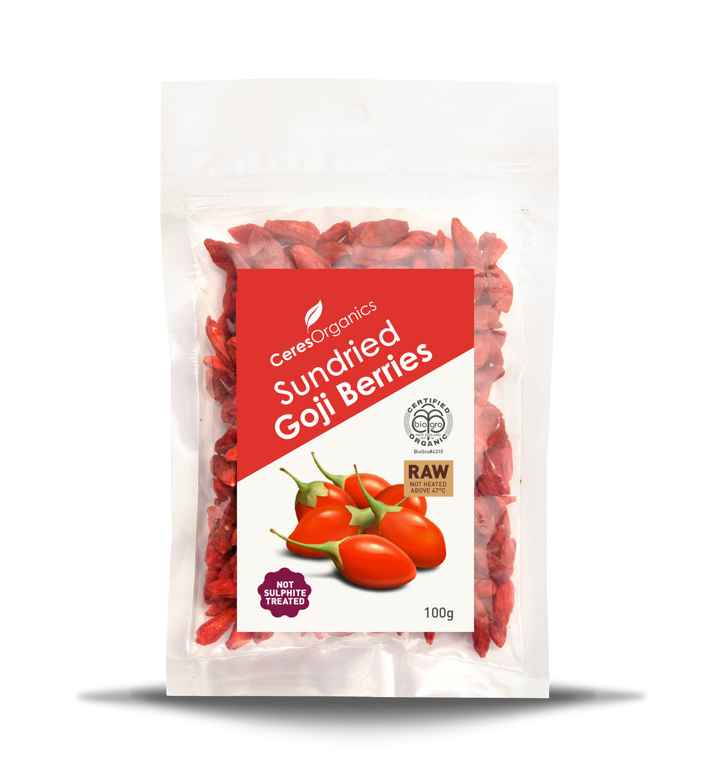 Organic Sundried Goji Berries - 100g