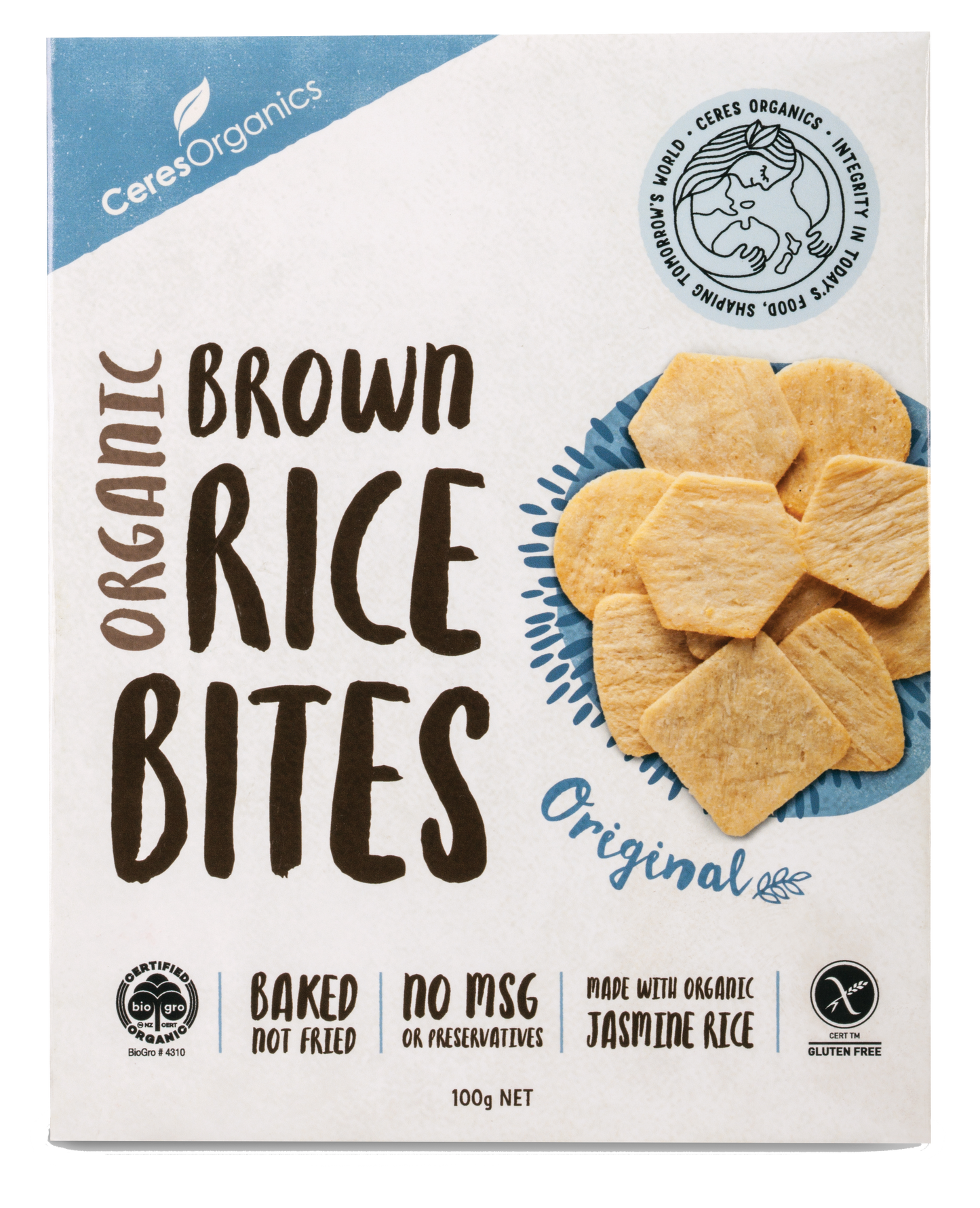 Organic Rice Bites, Original - 100g