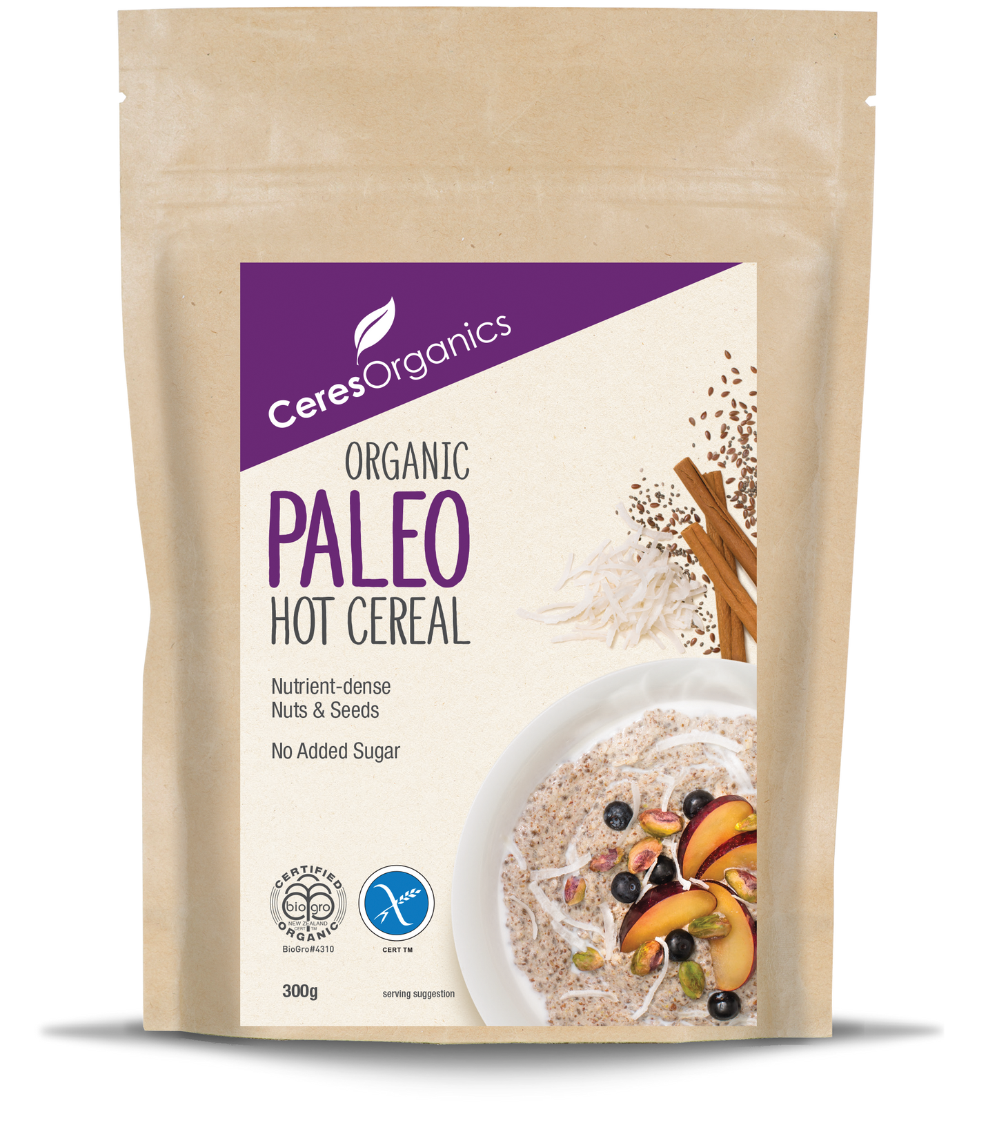Organic Hot Cereal, Paleo Grain Free - 300g