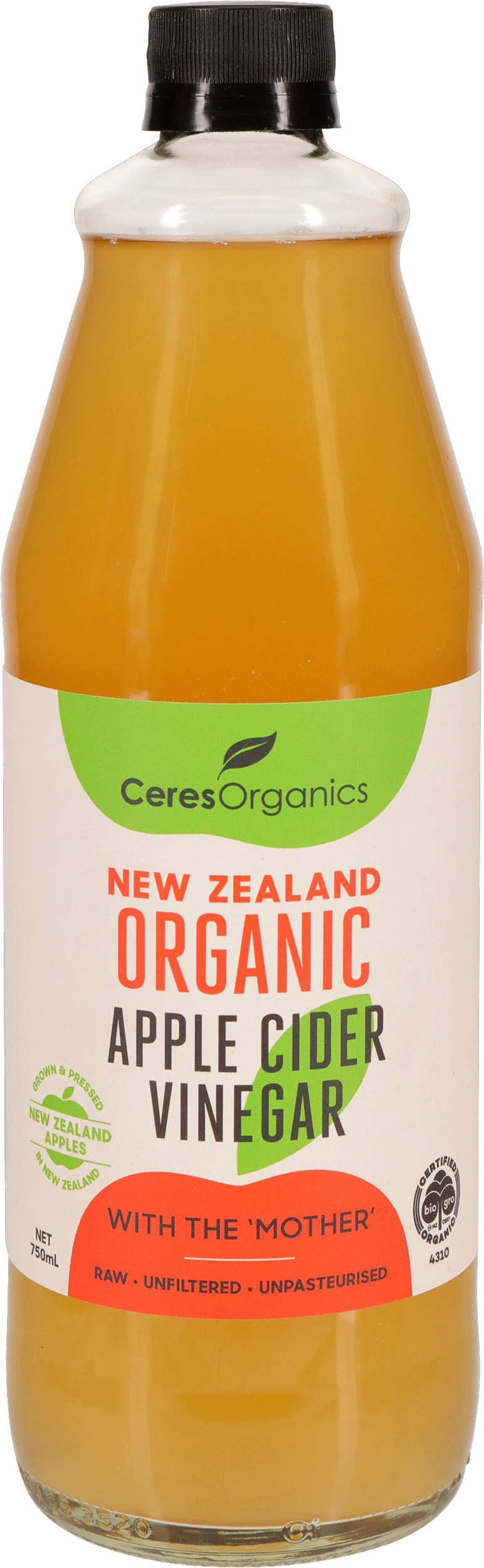 Organic RAW Apple Cider Vinegar - 750ml