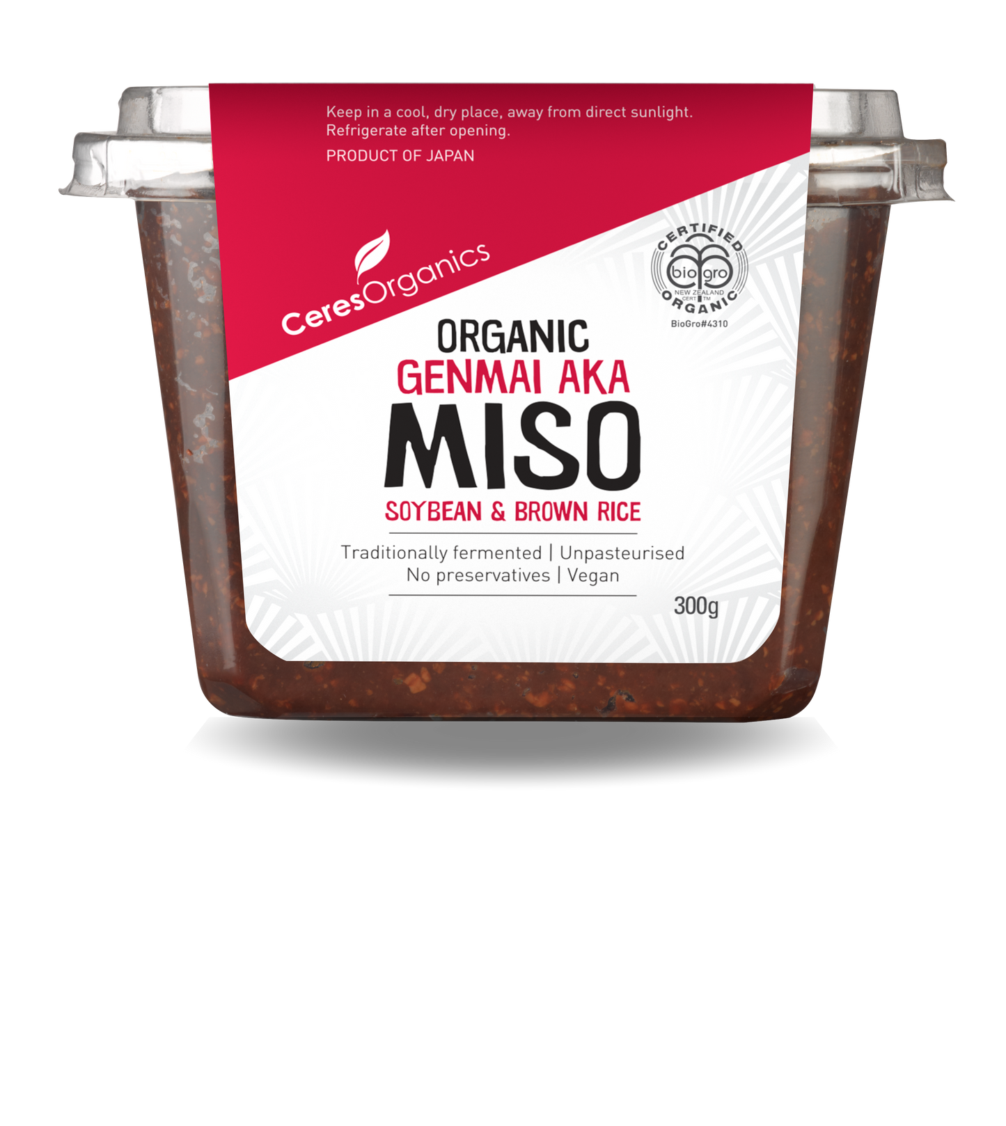 Organic Brown Rice Red Miso (Genmai Aka) - 300g