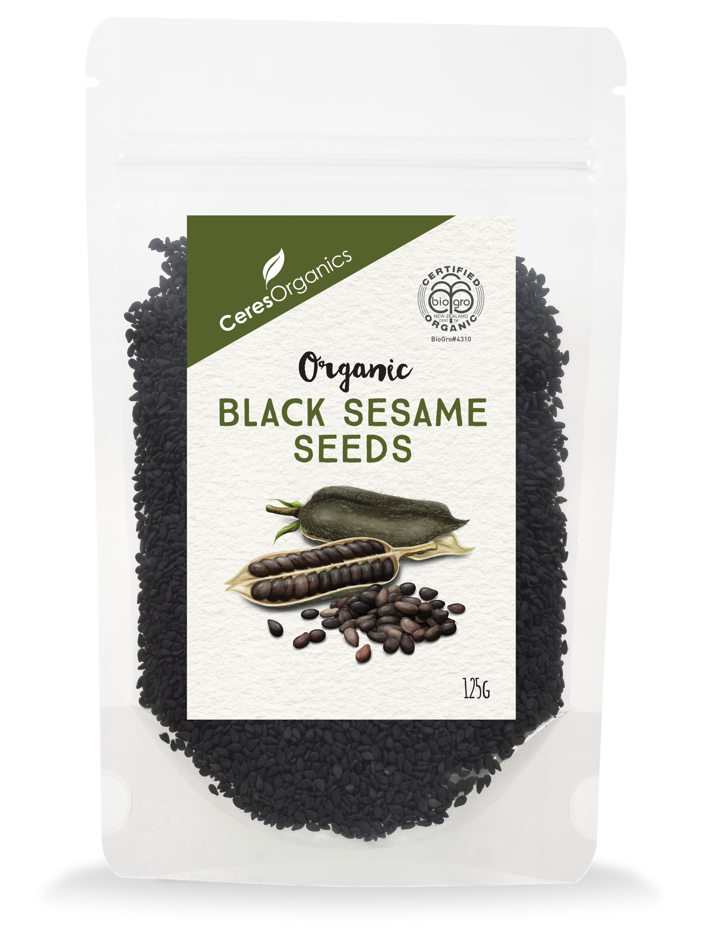 Organic Black Sesame Seeds - 125g