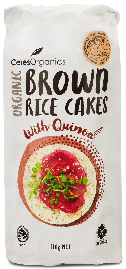 Organic Brown Rice Cakes, with Quinoa - 110g