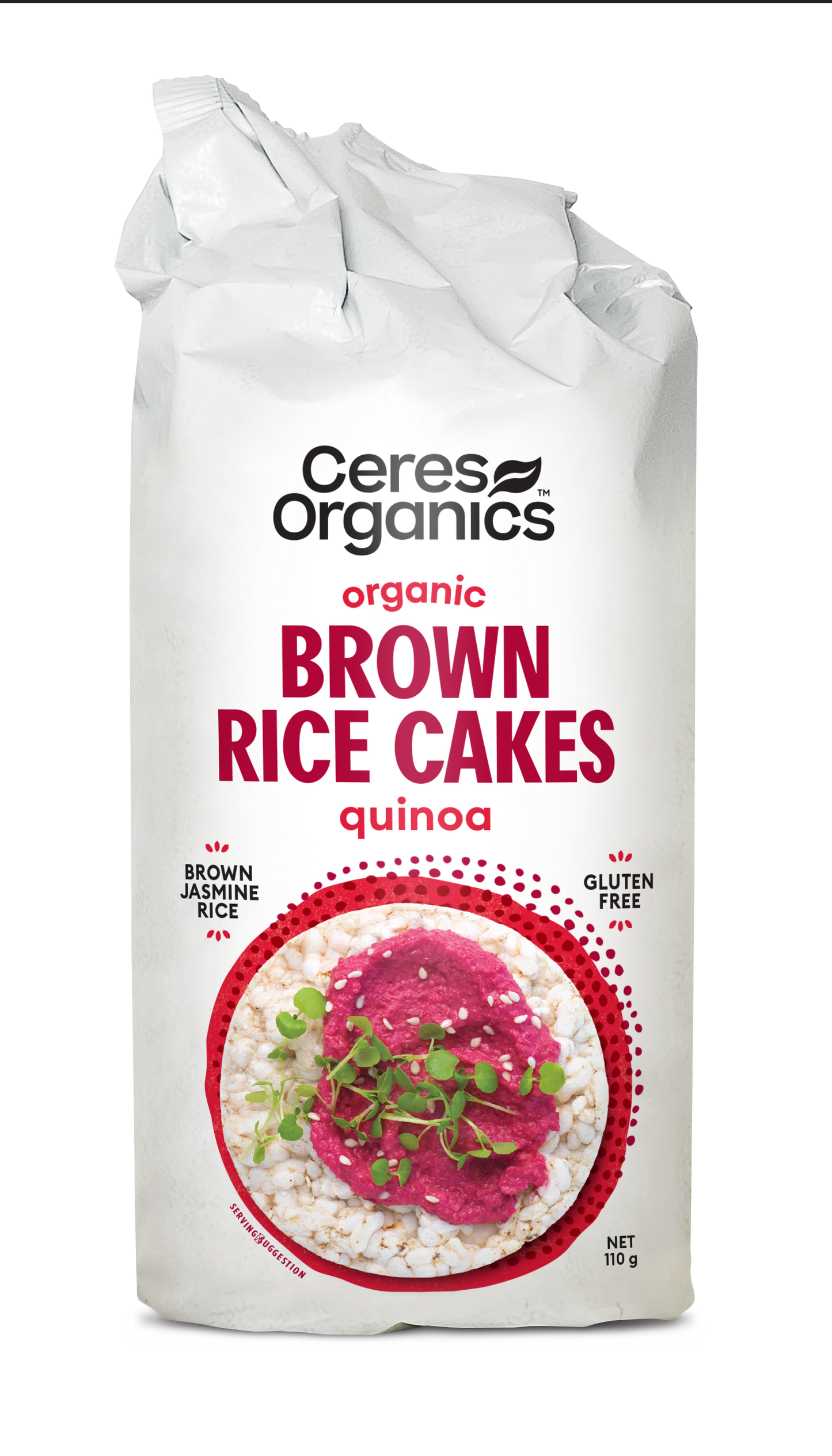 Organic Brown Rice Cakes, with Quinoa - 110g