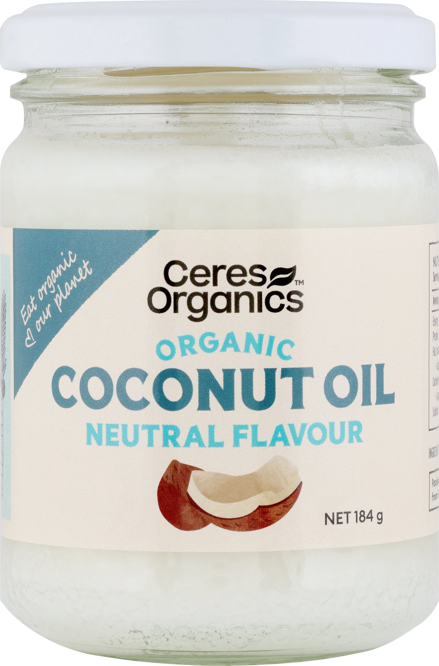 Organic Coconut Oil, Neutral Flavour (formerly High Heat) - 184g