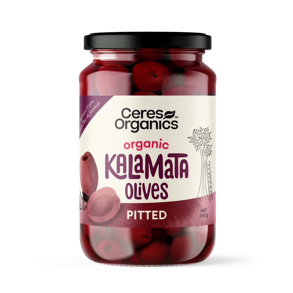 Organic Kalamata Olives, Pitted - 340 g