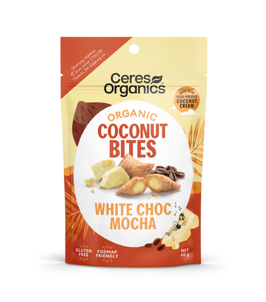 Organic Coconut Bites, White Choc Mocha