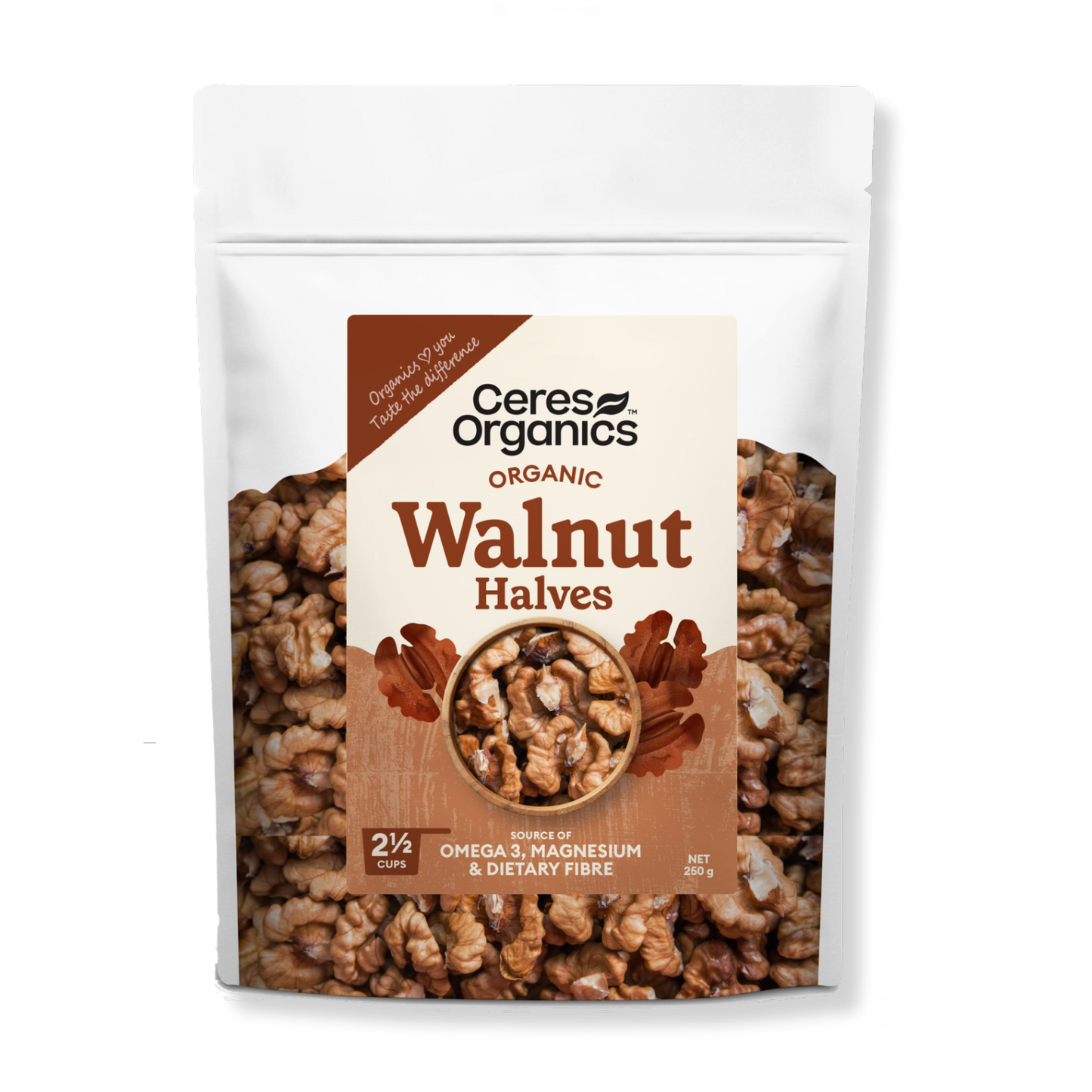 Organic Walnut Halves - 250g