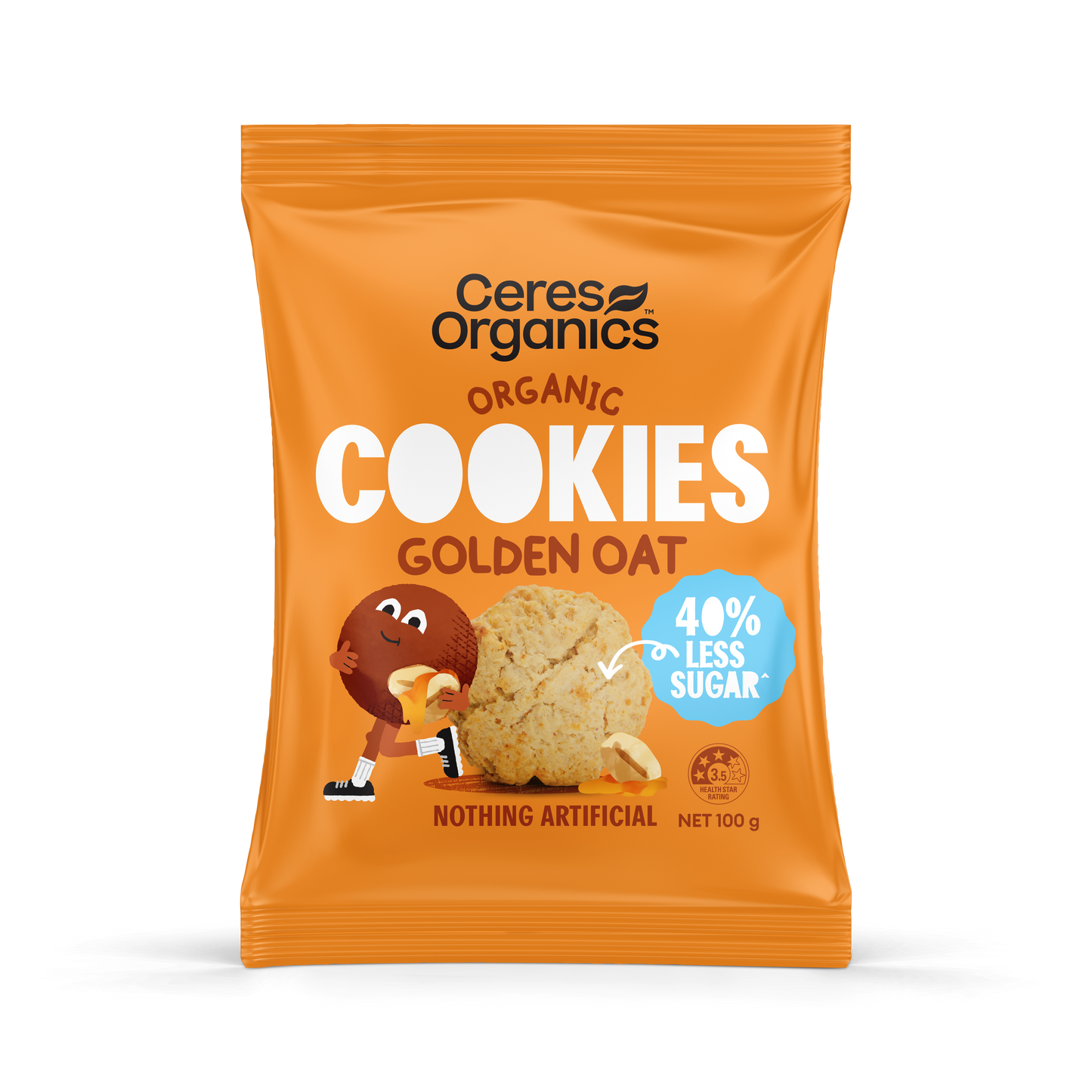 Organic Cookies, Golden Oat - 100g