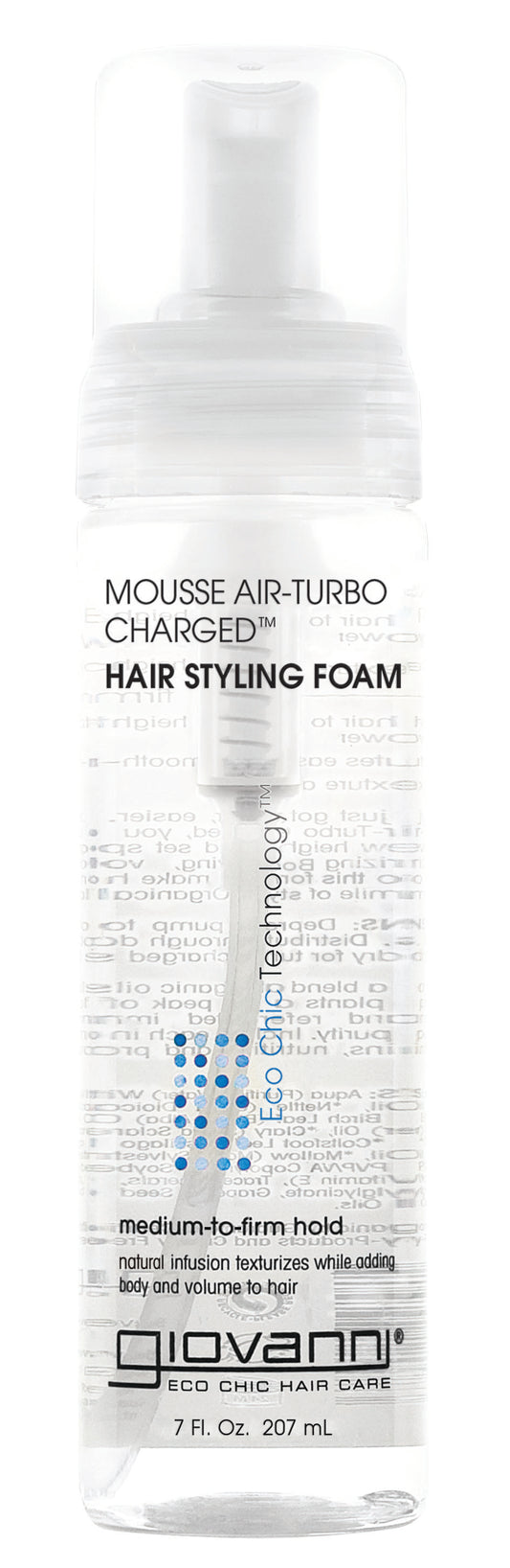 Giovanni Natural Mousse Air Turbo Charged Styling Foam 207ml - 207ml
