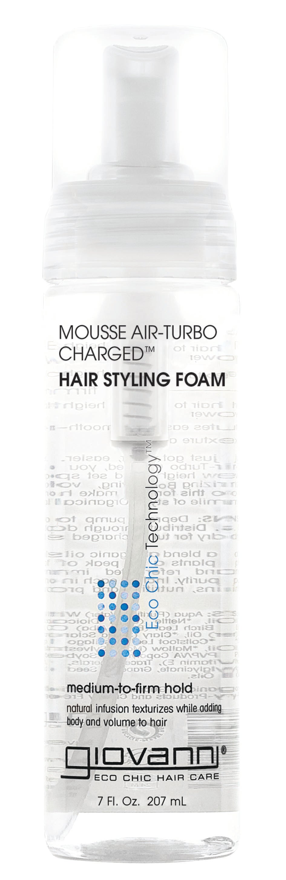 Giovanni Natural Mousse Air Turbo Charged Styling Foam - 207ml