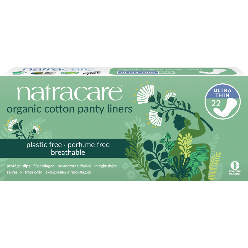 Natracare Organic Cotton Ultra Thin Panty Liners - 22pk