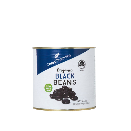 Black Beans In Water Canned Organic - 2.6kg