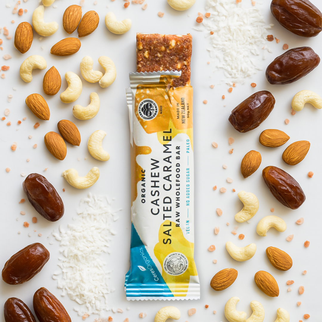 Cashew Salted Caramel Raw Wholefood Bar - CASE 12 x 50g Bars