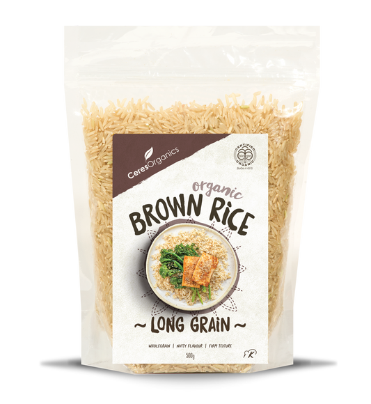 Organic Brown Long Grain Rice - 500g