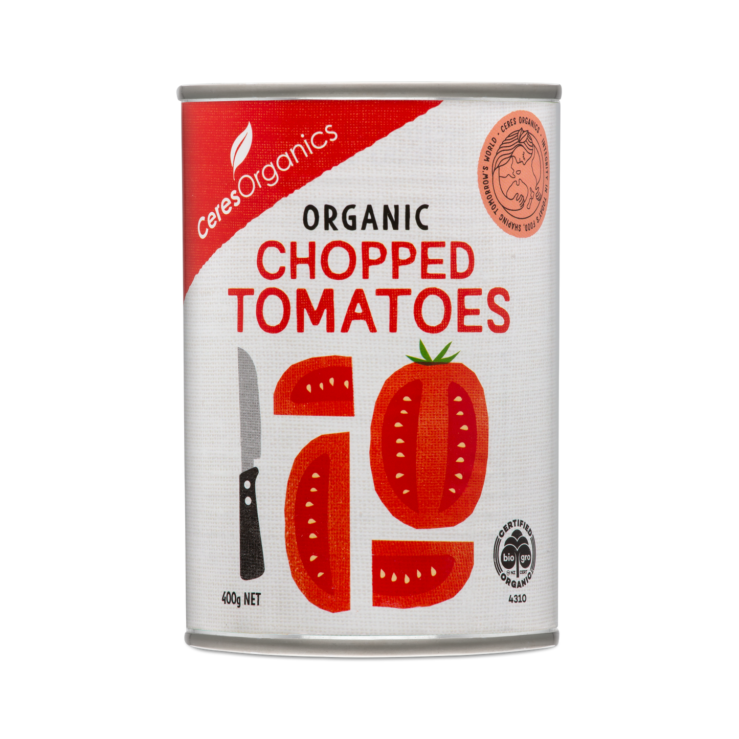 Organic Tomatoes, Chopped - 400g