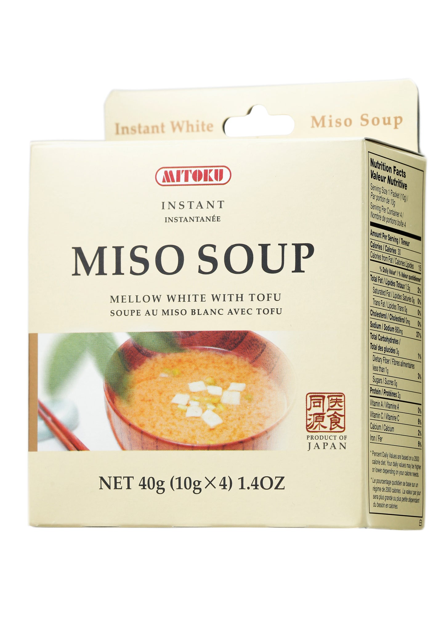 Instant Miso Soup - Mellow White with Tofu 10g x 4 - 10g x 4