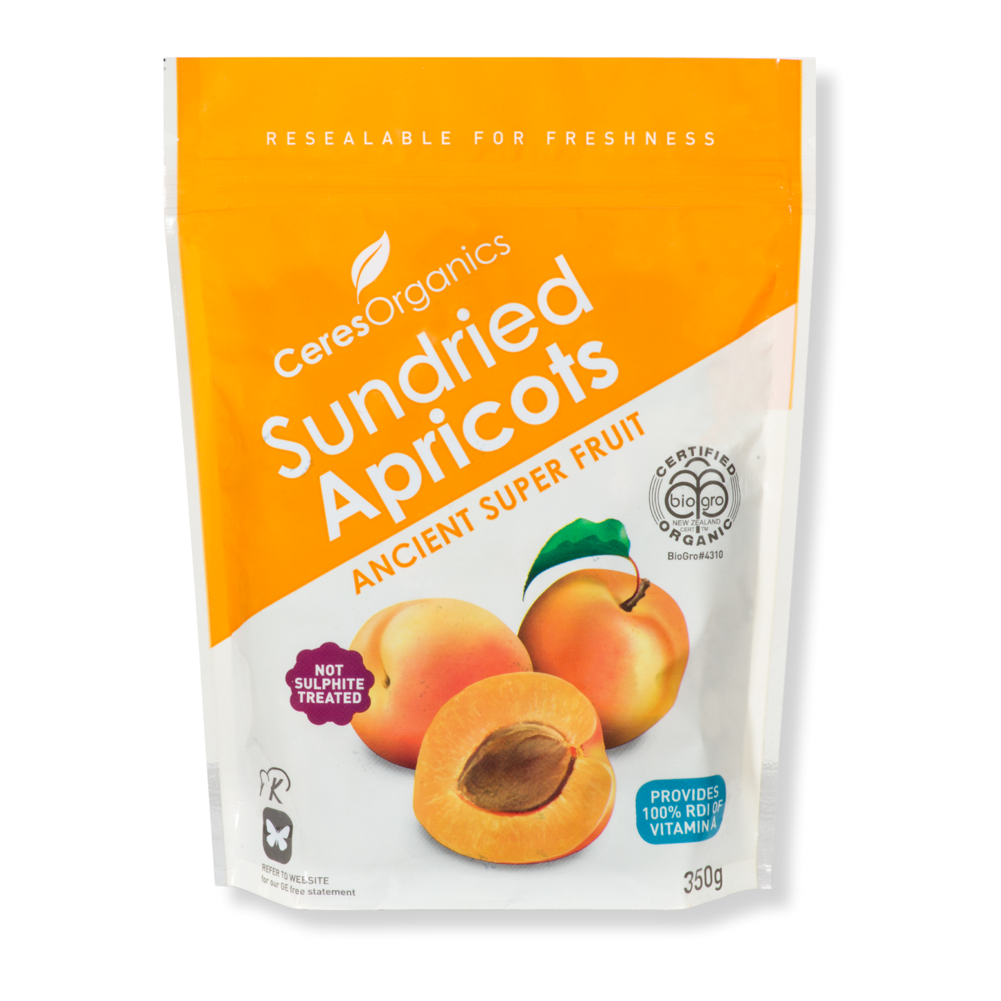 Organic Sundried Apricots - 350g