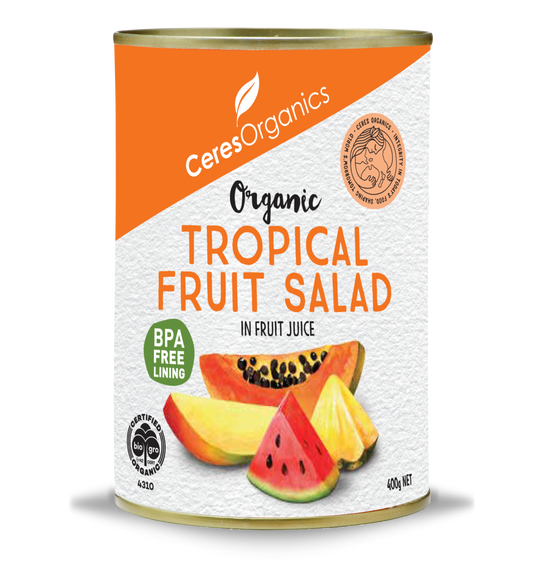 Organic Tropical Fruit Salad in Fruit Juice - 400g