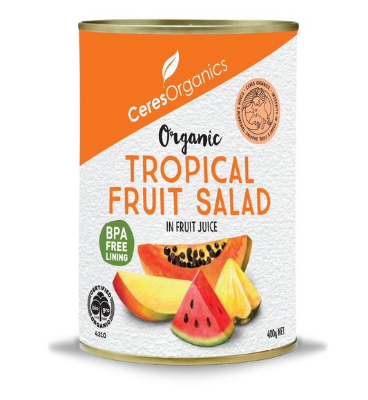 Organic Tropical Fruit Salad in Fruit Juice - 400 g