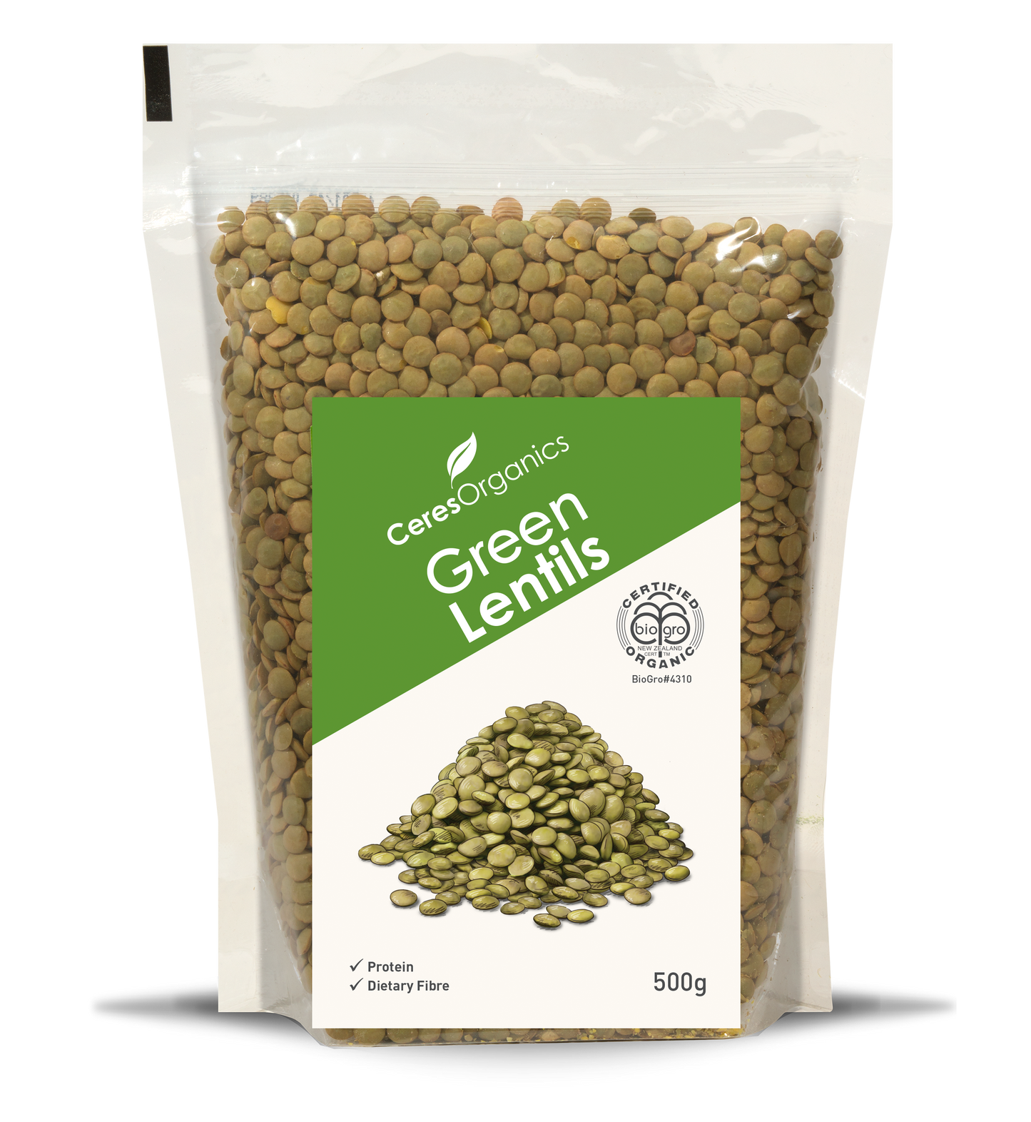 Organic Lentils, Green - 500g