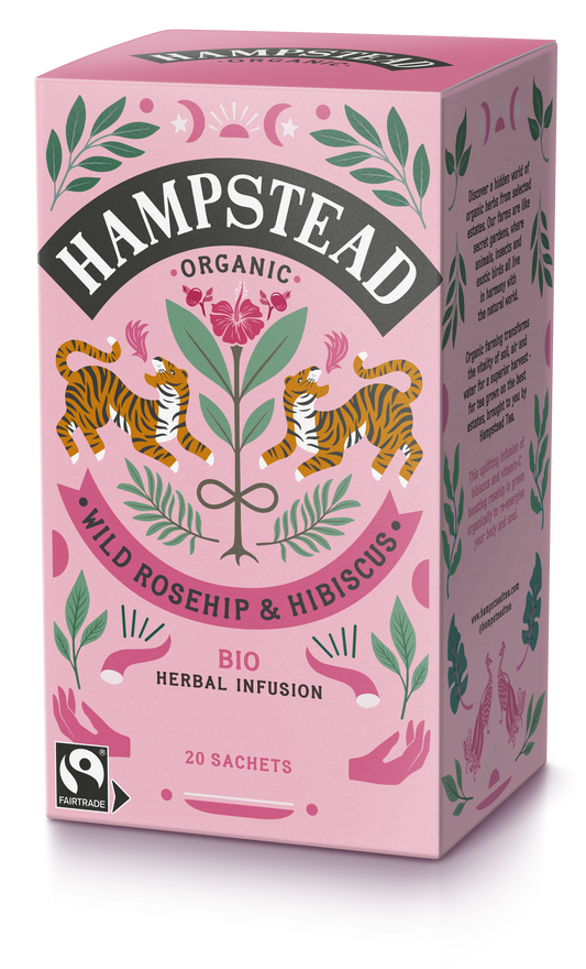 Organic Wild Rosehip & Hibiscus Tea - 20 Bag