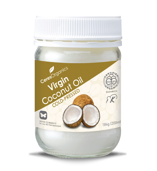 Organic Coconut Oil, Virgin Cold-Pressed - 200ml