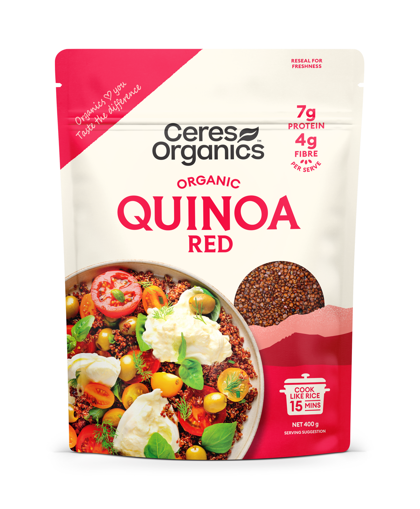Organic Quinoa, Red - 400g