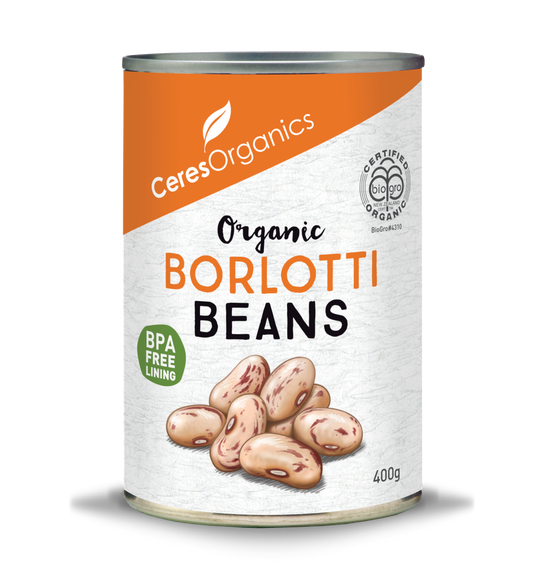 Organic Borlotti Beans - 400g