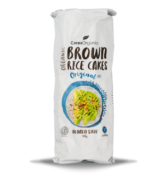 Organic Brown Rice Cakes, Original - 110g