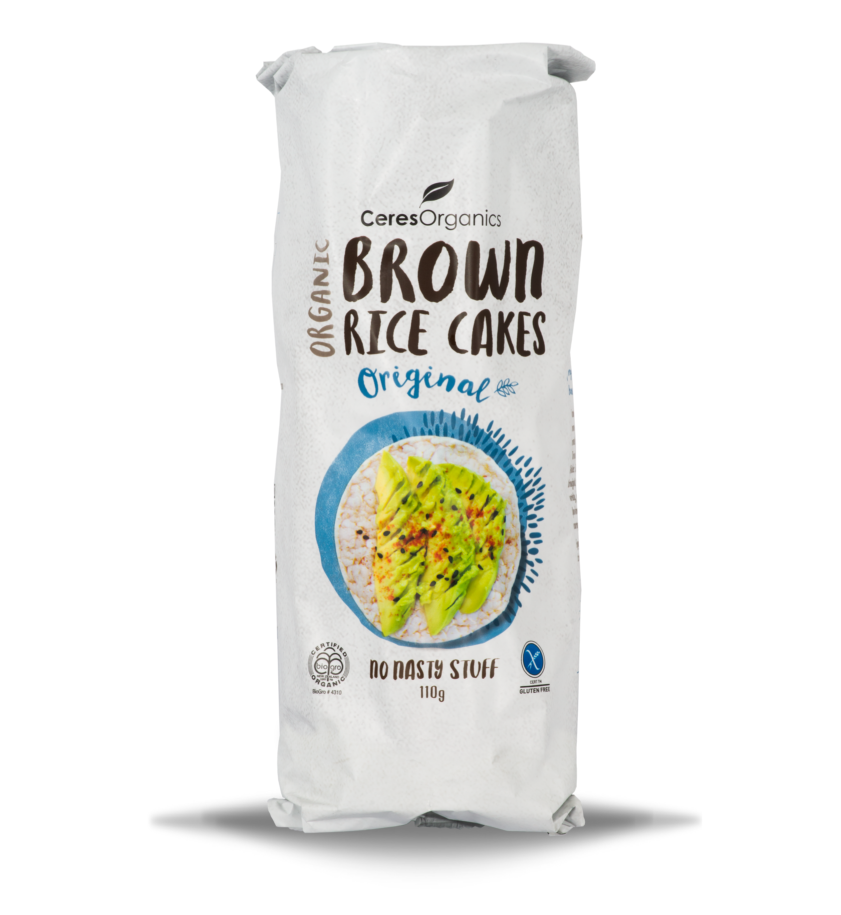 Organic Brown Rice Cakes, Original 110g Ceres Organics
