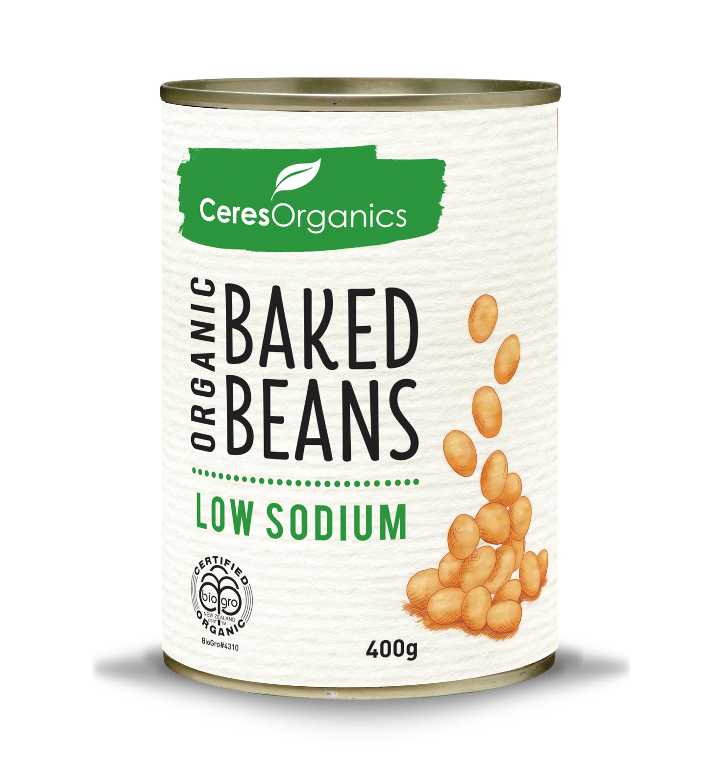 Organic Baked Beans, Low Sodium - 400g