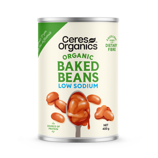Organic Baked Beans, Low Sodium - 400g