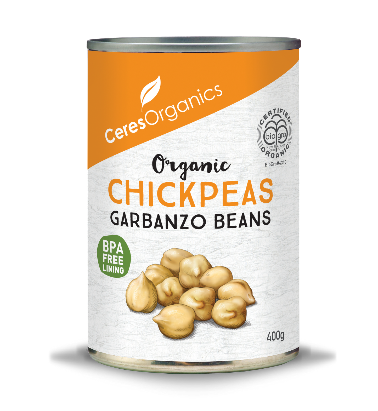 Organic Chickpeas / Garbanzo Beans - 400g