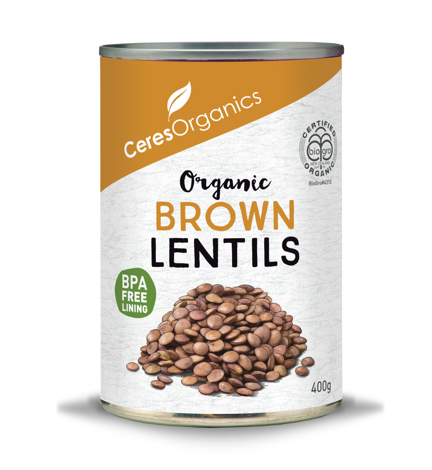 Organic Brown Lentils - 400g