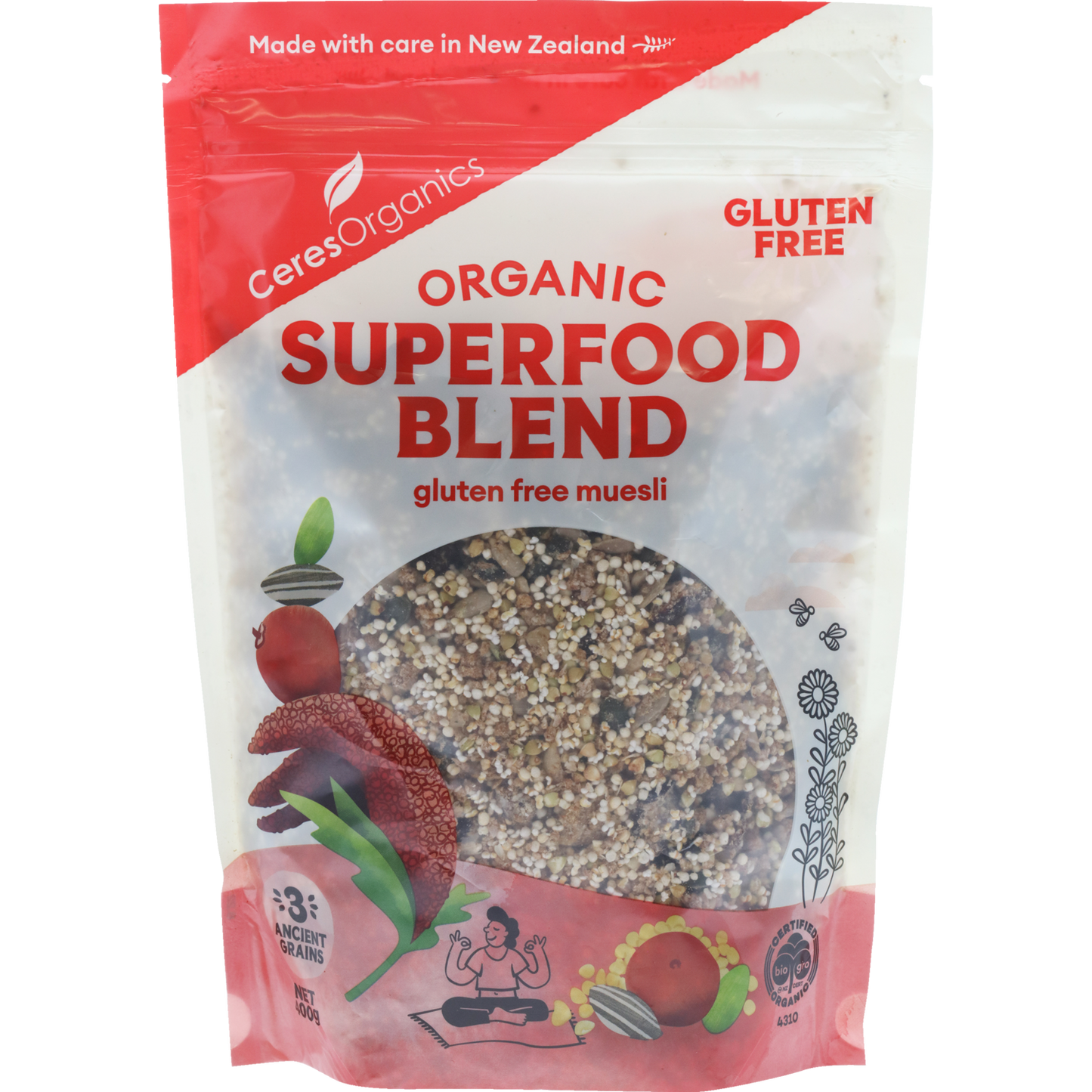 Organic Superfood Blend Gluten Free Muesli - 400g