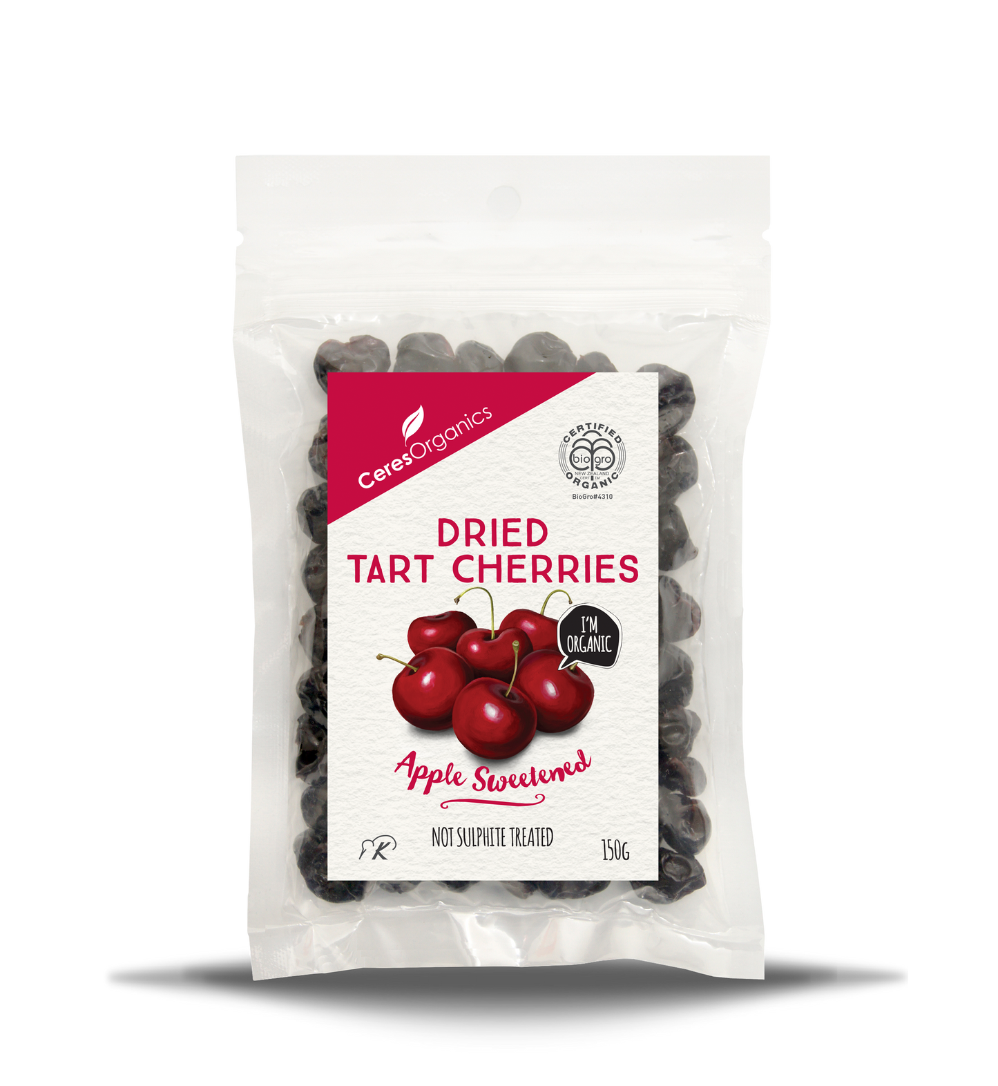 Organic Dried Tart Cherries - 150g