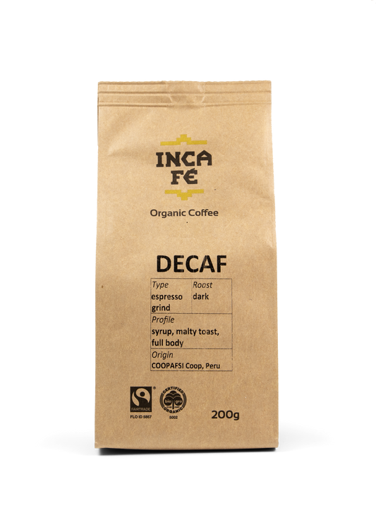 IncaFe Decaf Coffee, Filter/Plunger Grind - 200g
